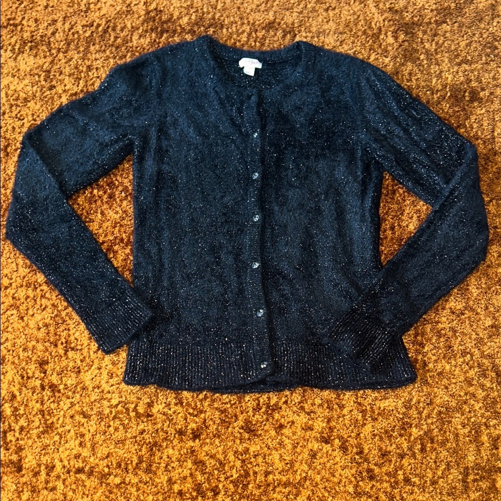Cat & Jack Glittery Dark Blue Cardigan